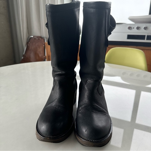 HAIDER ACKERMANN Fall/Winter 2010 Dark Grey Anthracite Leather Boots IT 36.5 - Picture 5 of 16